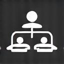 Logo of a generic artist management system