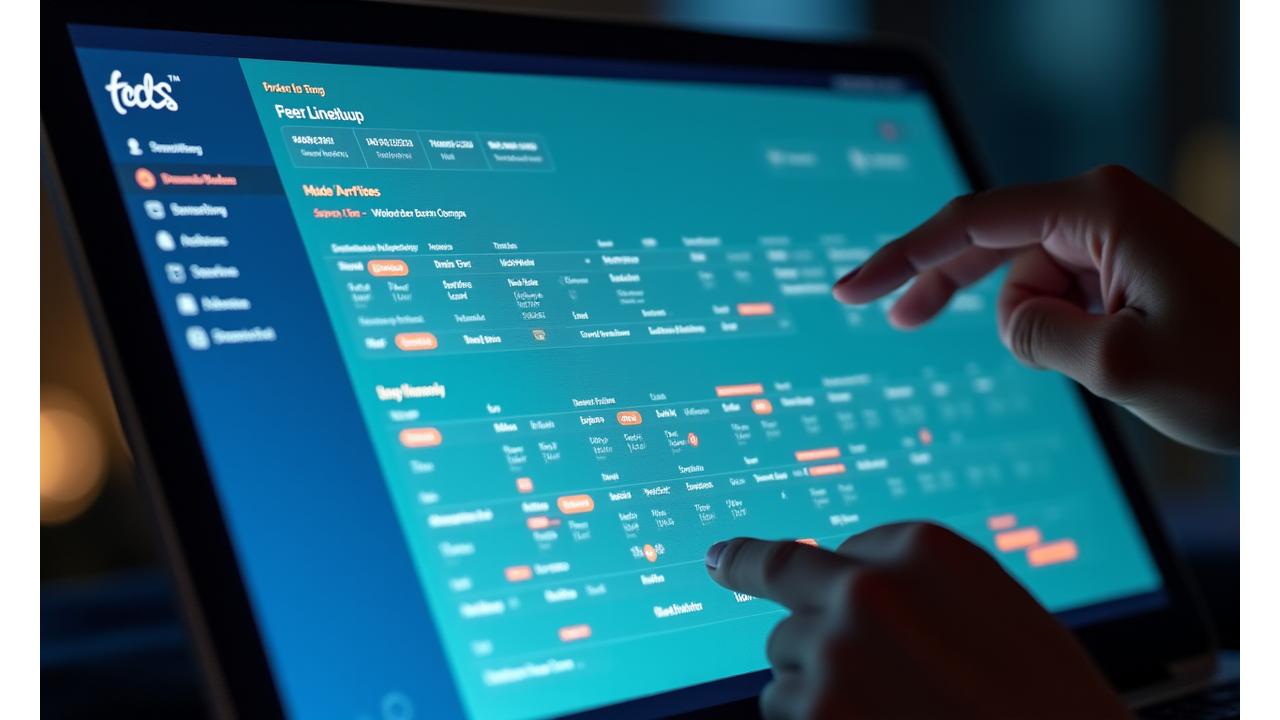 Screenshot of the Pendulum Pulse platform's artist dashboard, showing analytics and drag-and-drop lineup builder